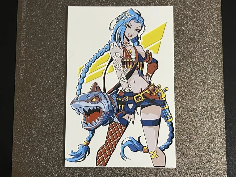 Jinx Arcane Hueforge by FantasyZ HueForge model: Jinx Arcane Hueforge by FantasyZ