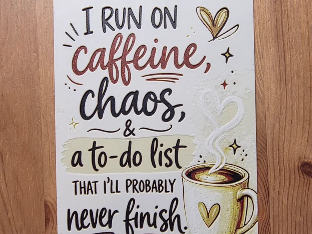 I RUN ON CAFFEINE Hueforge I RUN ON CAFFEINE Hueforge