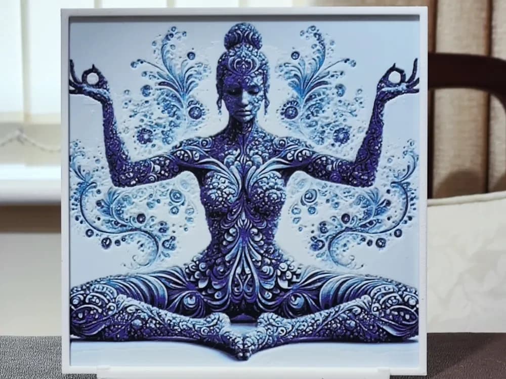 Meditative Zen - HueForge 4 Color by BoDad HueForge model: Meditative Zen - HueForge 4 Color by BoDad