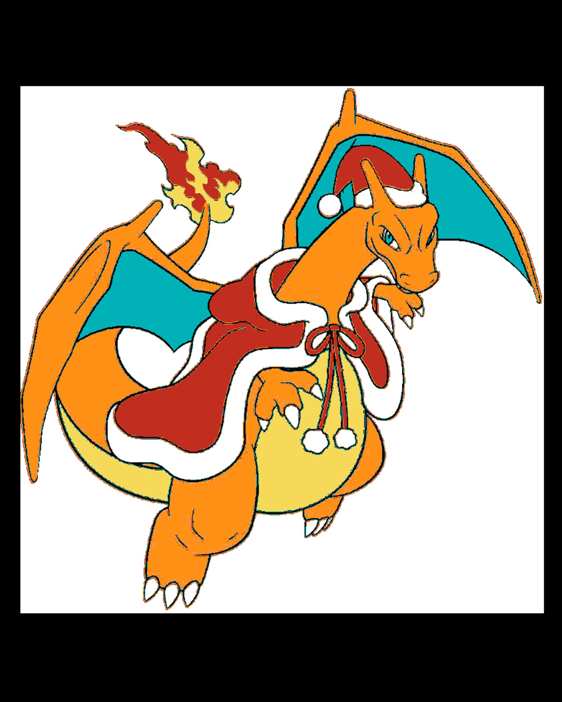 Happy Holidays - A pokemon gift - Charizard all christmasy Happy Holidays - A pokemon gift - Charizard all christmasy