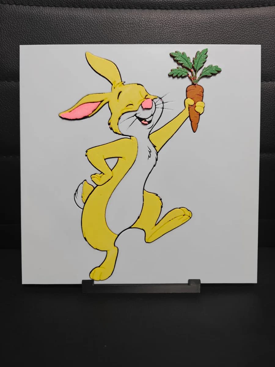 Rabbit Winnie The Pooh by TheHueforgeLady HueForge model: Rabbit Winnie The Pooh by TheHueforgeLady