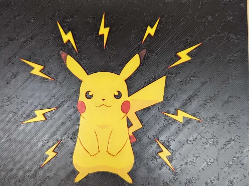 hueforge pikachu v3 by ZombiePaint3D HueForge model: hueforge pikachu v3 by ZombiePaint3D