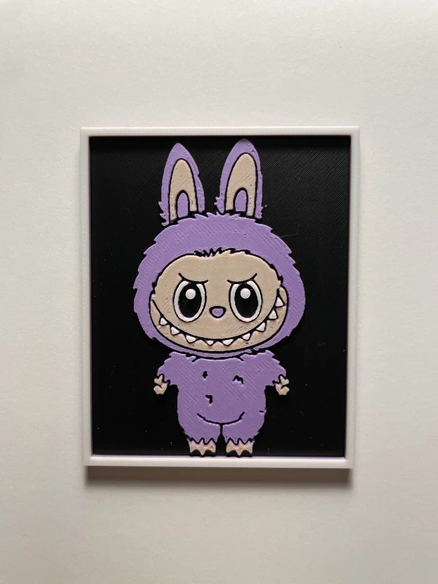 Labubu Minis by Cloudy Nostalgia HueForge model: Labubu Minis by Cloudy Nostalgia