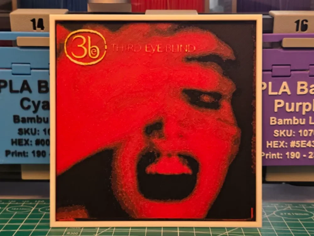 Third Eye Blind "Third Eye Blind" Album - Hueforge by Lumpy3D HueForge model: Third Eye Blind "Third Eye Blind" Album - Hueforge by Lumpy3D