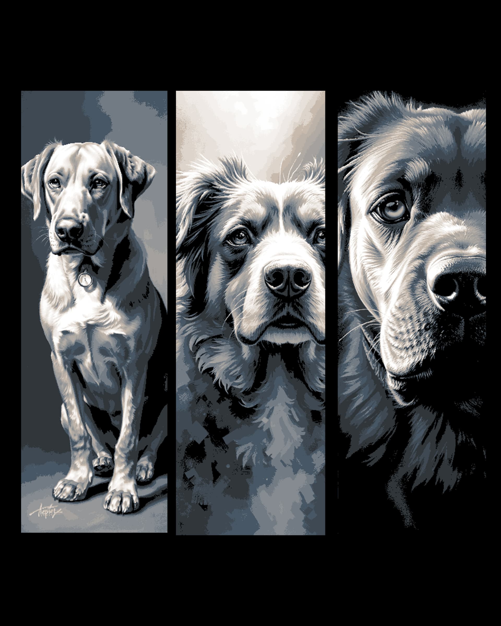 Portraits of our best friends - Puppies part 1 - Set of Bookmarks Portraits of our best friends - Puppies part 1 - Set of Bookmarks