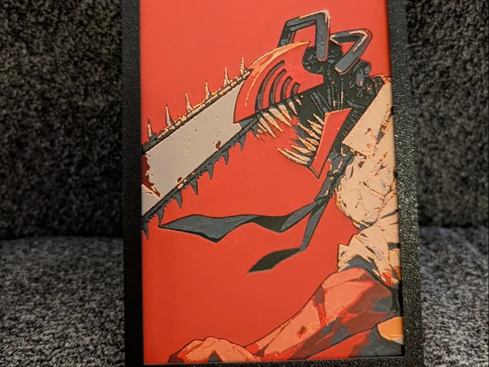 Chainsaw Man - Denji Hueforge 100 x 200 by IslandLooter HueForge model: Chainsaw Man - Denji Hueforge 100 x 200 by IslandLooter