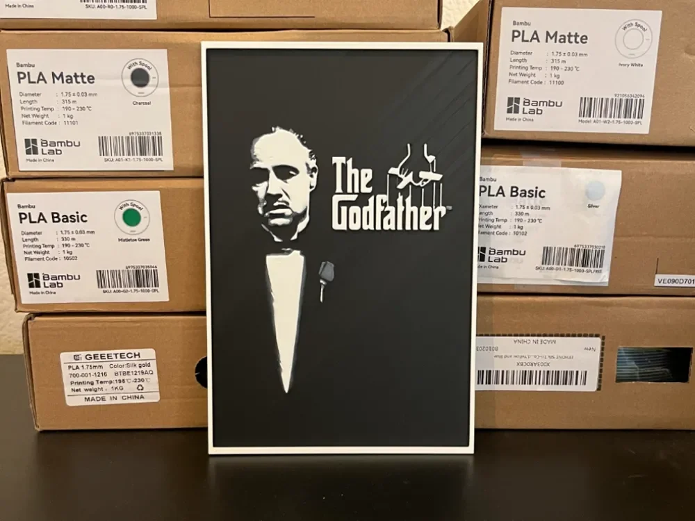 The Godfather Hueforge by Estiv HueForge model: The Godfather Hueforge by Estiv