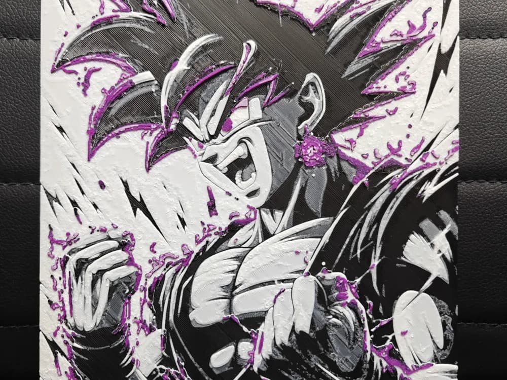 Goku Black by TheHueforgeLady HueForge model: Goku Black by TheHueforgeLady