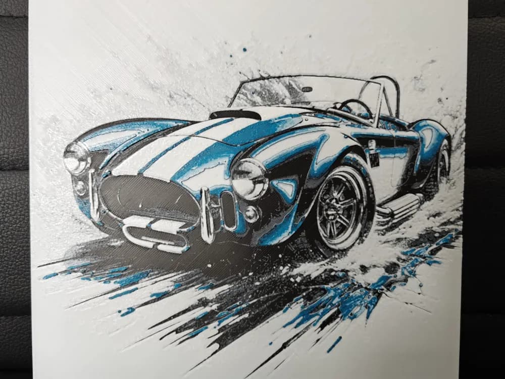 Ford Shelby Cobra by TheHueforgeLady HueForge model: Ford Shelby Cobra by TheHueforgeLady