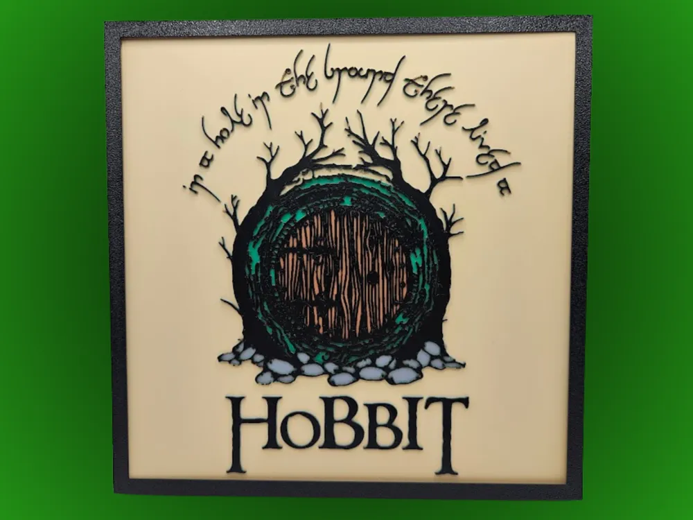 Hobbit Hole (The Hobbit / LOTR) by BusyKikiBee HueForge model: Hobbit Hole (The Hobbit / LOTR) by BusyKikiBee