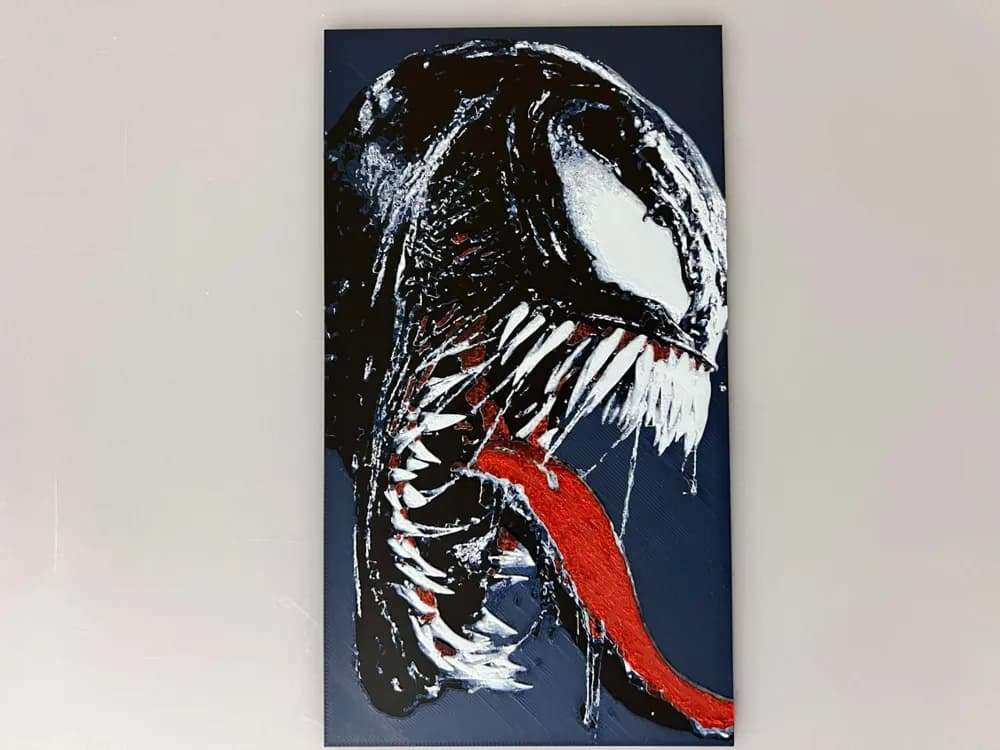 Venom by 3djd HueForge model: Venom by 3djd