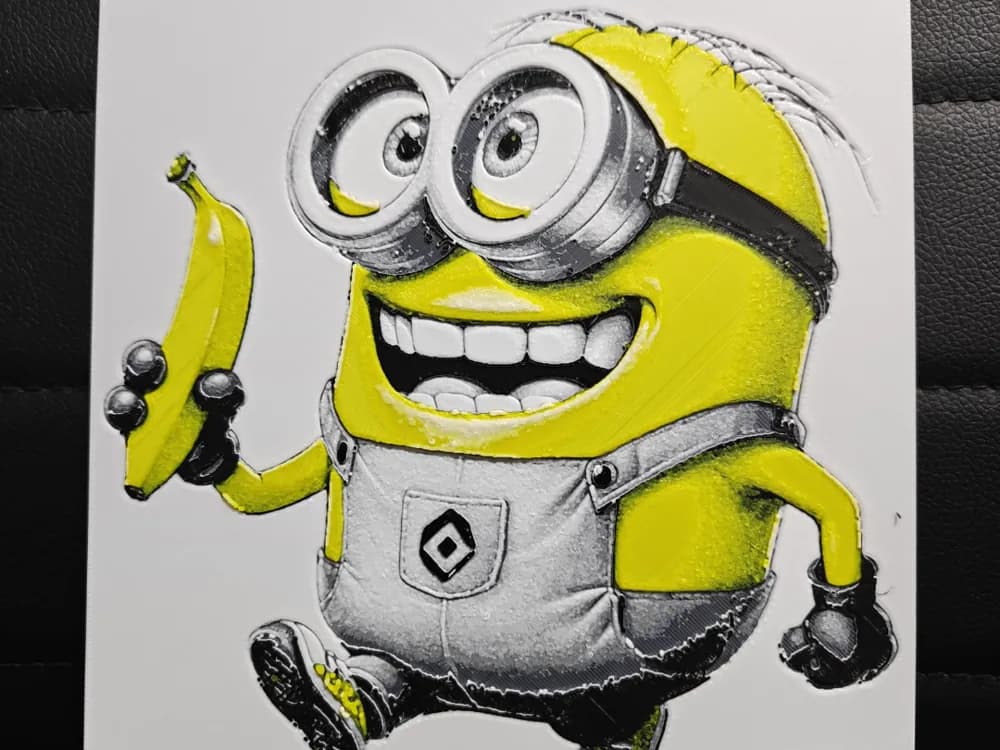 HueForge model: Minions by TheHueforgeLady