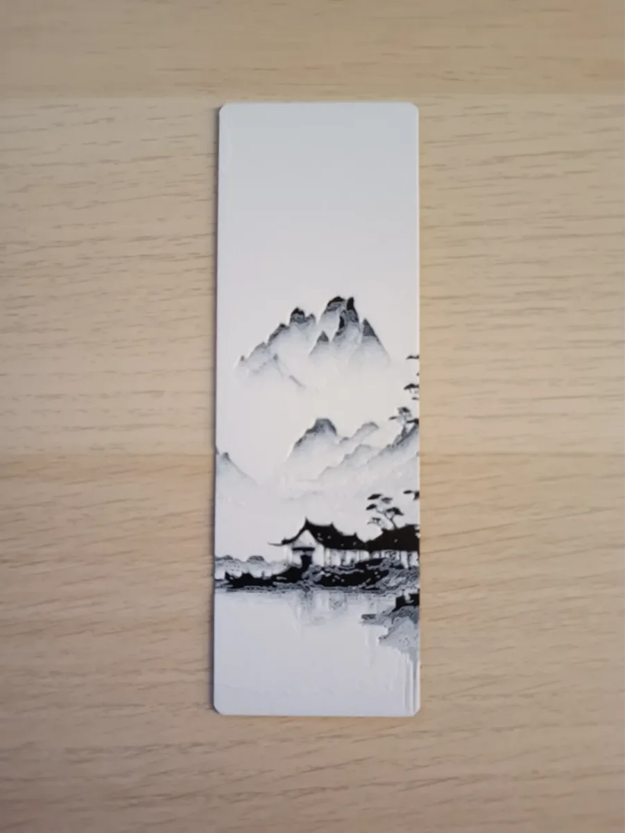 Landscape Japanese Bookmark by Atrus Design HueForge model: Landscape Japanese Bookmark by Atrus Design