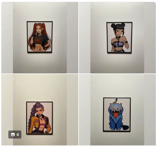 K-Pop Demon Hunters - Minis by Cloudy Nostalgia HueForge model: K-Pop Demon Hunters - Minis by Cloudy Nostalgia