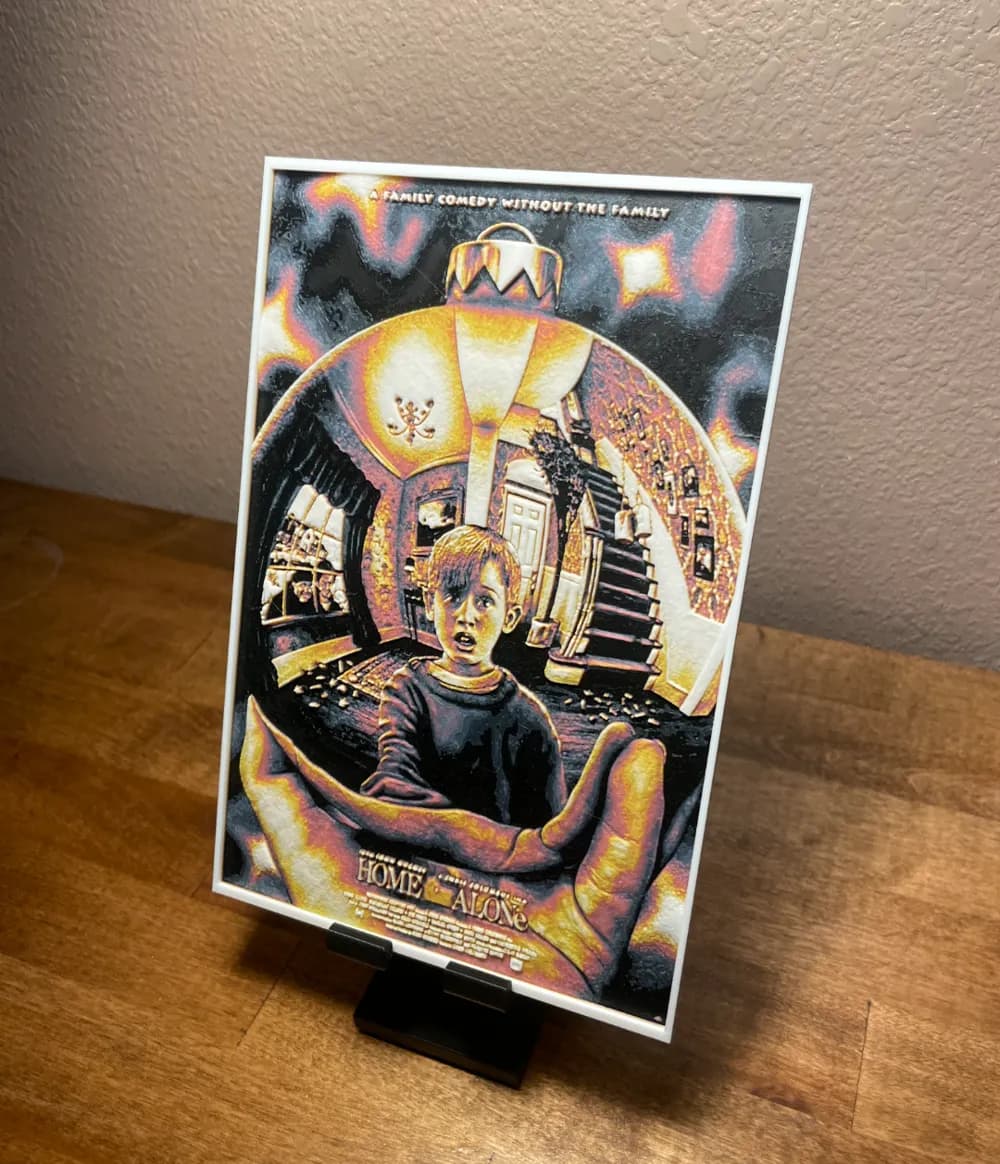 HueForge model: Hueforge - Home Alone - Movie Poster by Cloudy Nostalgia