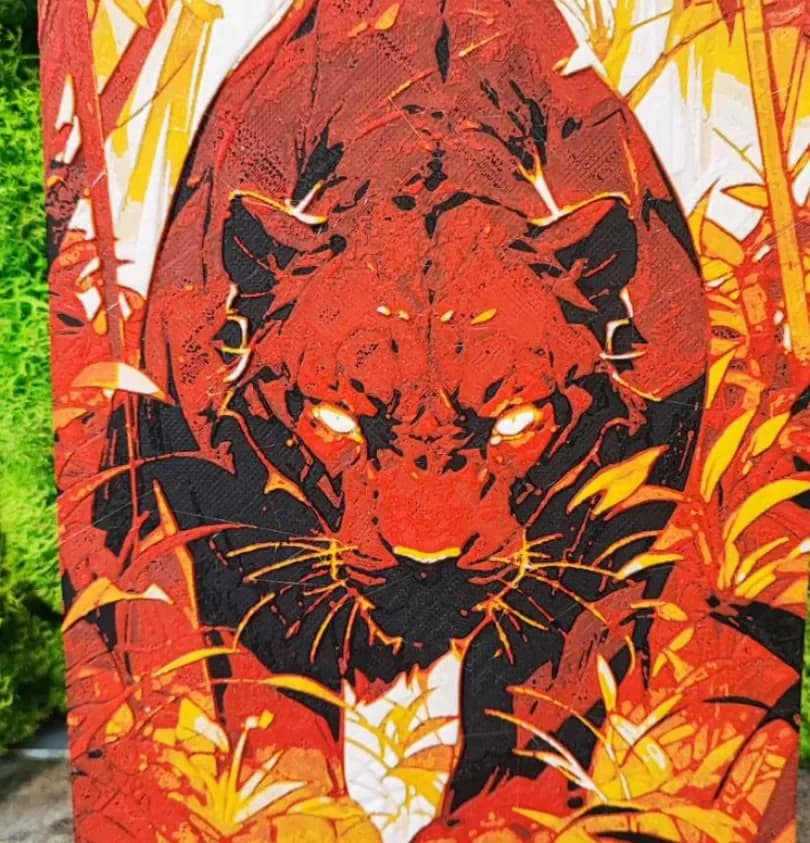 HueForge model: Wild sunset by Garuda3D