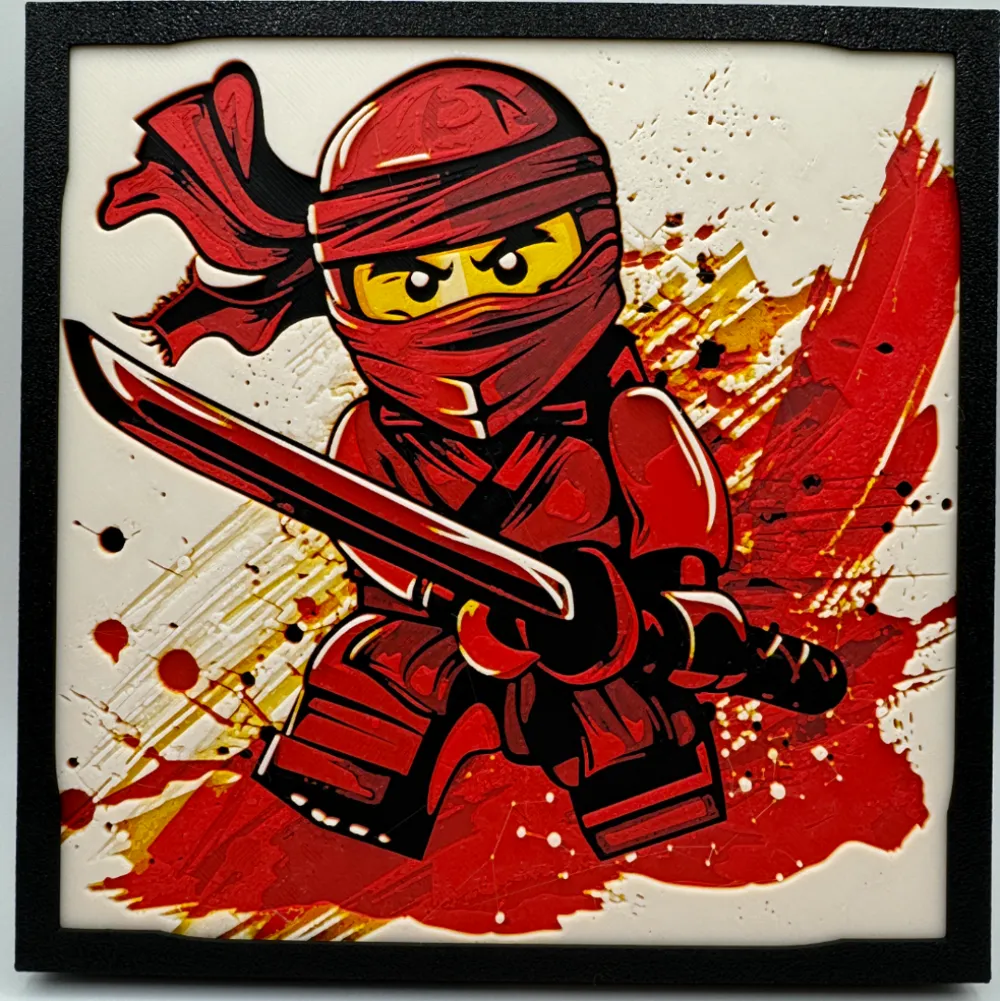 HueForge model: Kai - Ninjago Hueforge by Canadian Gamer