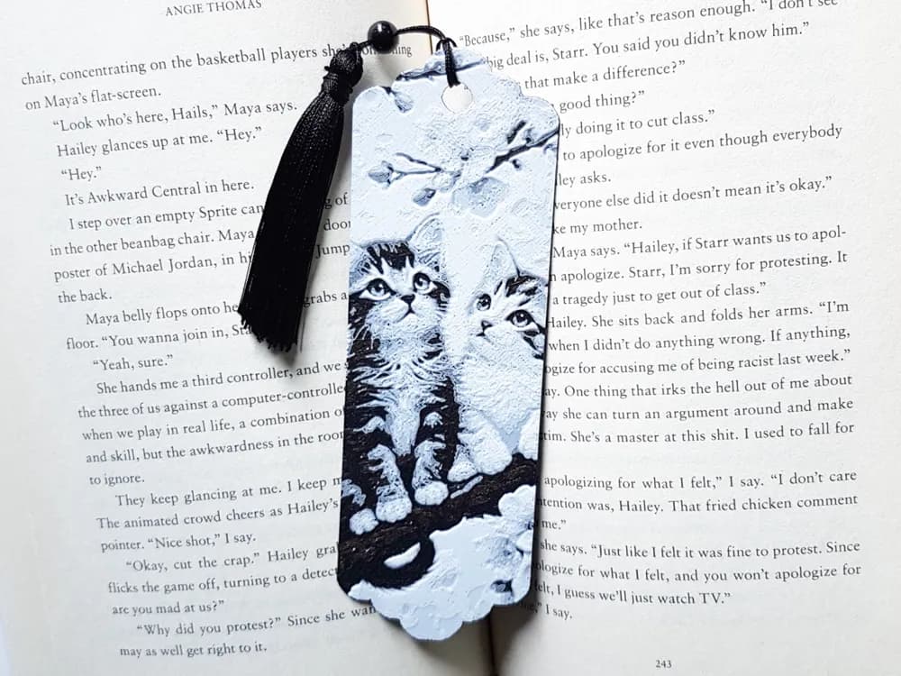 Bookmark, Kittens by Dame Jo HueForge model: Bookmark, Kittens by Dame Jo