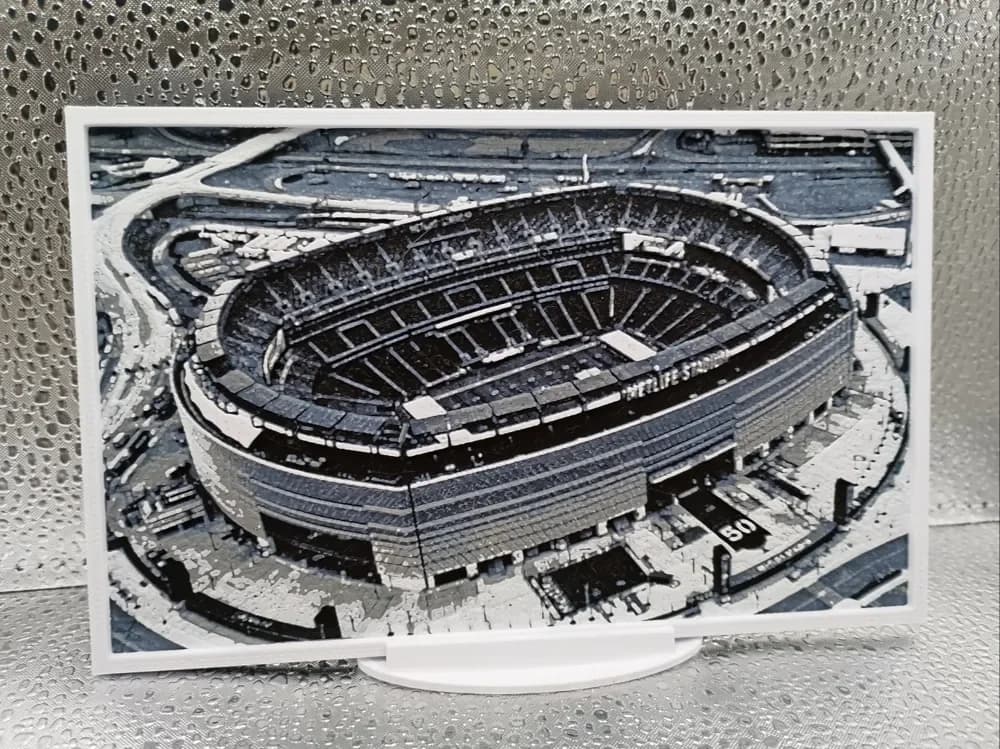 New York Jets – MetLife Stadium Hueforge by Borishotch Industries HueForge model: New York Jets – MetLife Stadium Hueforge by Borishotch Industries