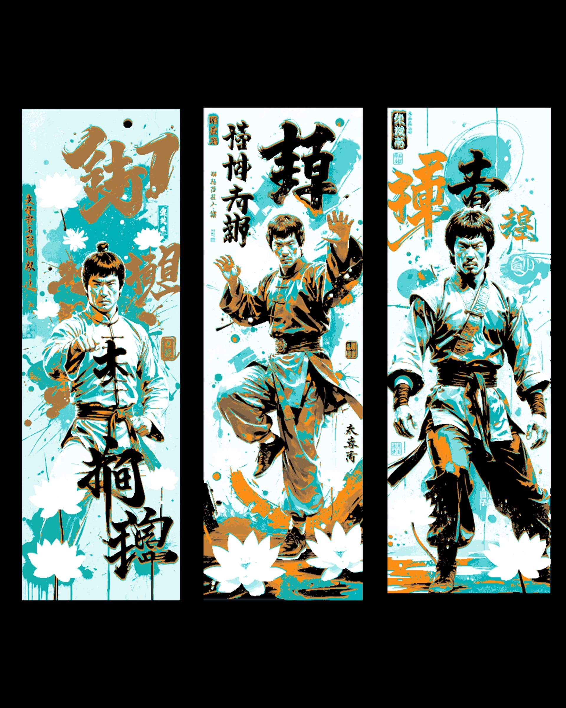 Asian inspired depictions of masters of Karate and Kung Fu - Set of Bookmarks by BooneCo3d HueForge model: Asian inspired depictions of masters of Karate and Kung Fu - Set of Bookmarks by BooneCo3d