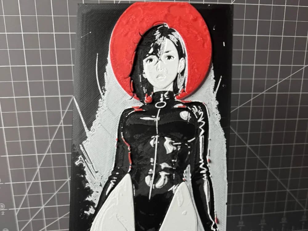 HueForge model: Hueforge of Momo Ayase, Waifu from DandaDan by SBC Creations