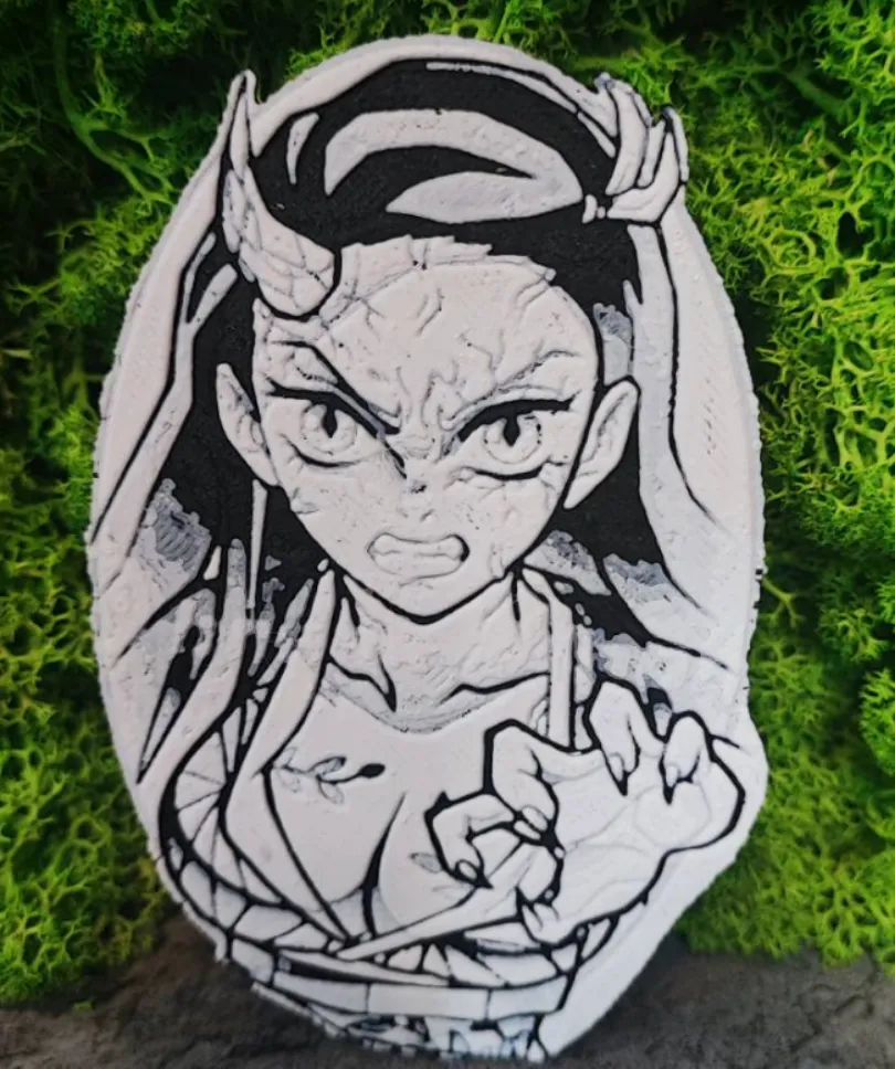 Nezuko by Garuda3D HueForge model: Nezuko by Garuda3D