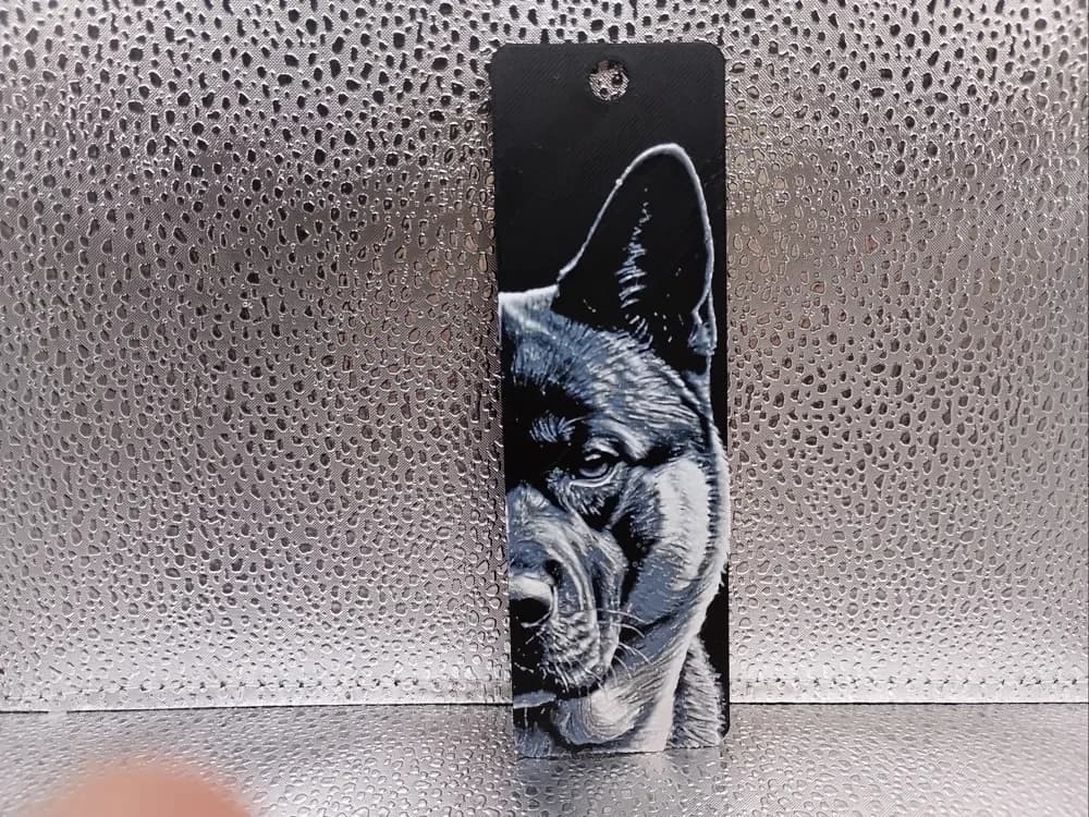 Akita Bookmark – Hueforge by Borishotch Industries HueForge model: Akita Bookmark – Hueforge by Borishotch Industries