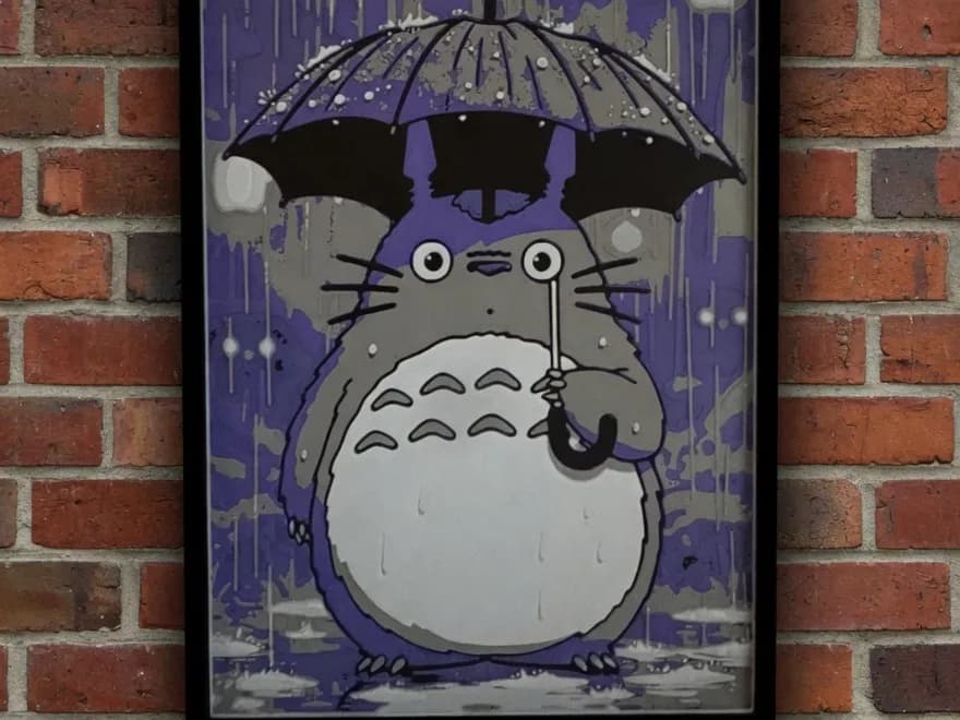 Totoro Rain Night Totoro Rain Night