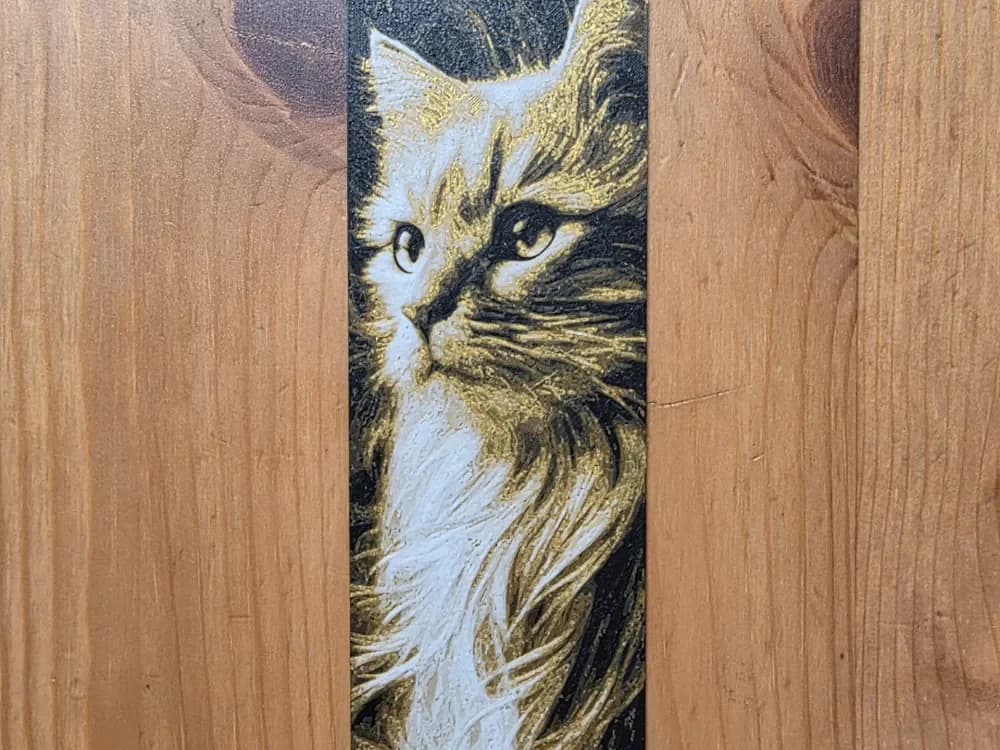 Maine Coon Bookmark by Morganja HueForge model: Maine Coon Bookmark by Morganja