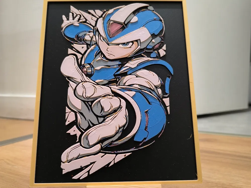 MEGAMAN by Dark behelit HueForge model: MEGAMAN by Dark behelit