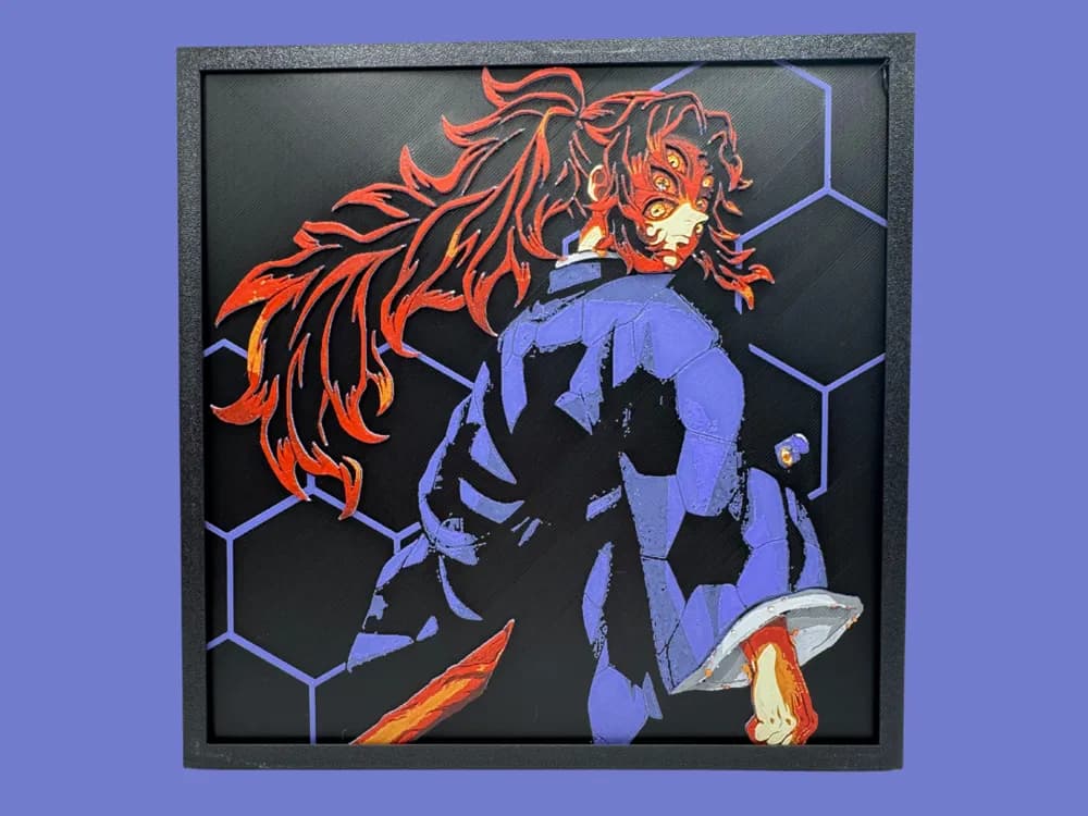 HueForge model: Kokushibo - Demon Slayer by Canadian Gamer