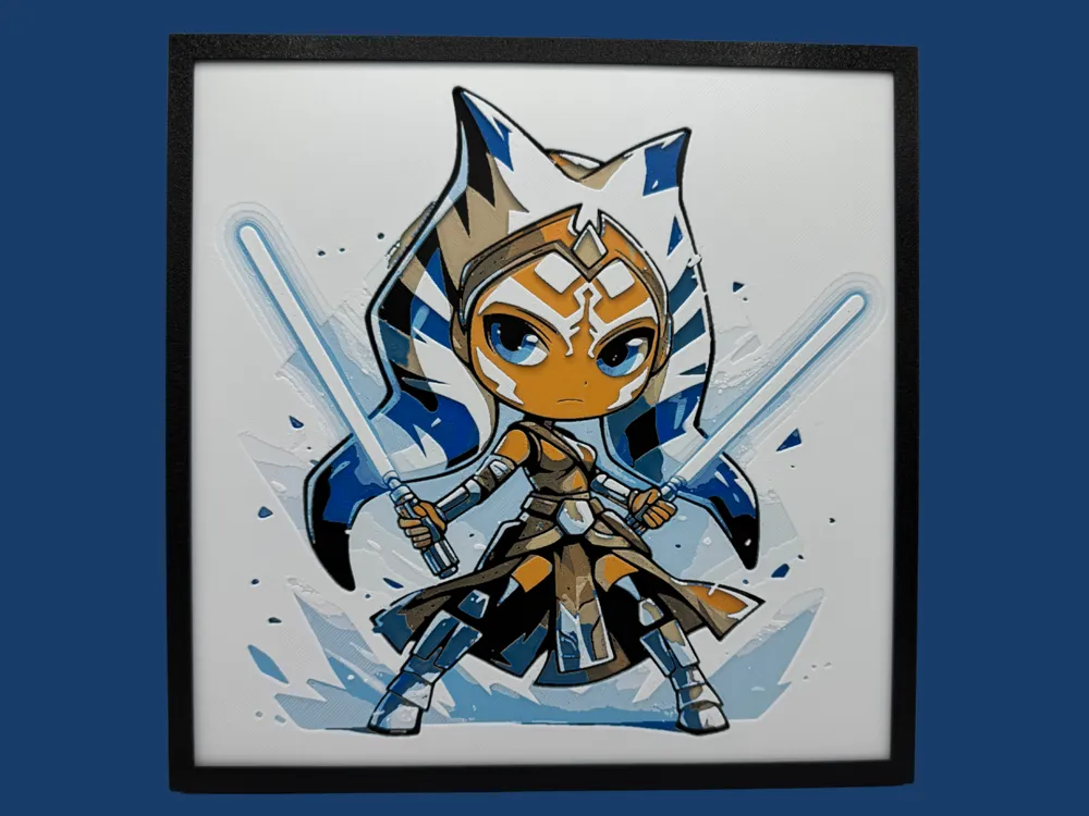HueForge model: Ahsoka - Chibi Edition by Canadian Gamer