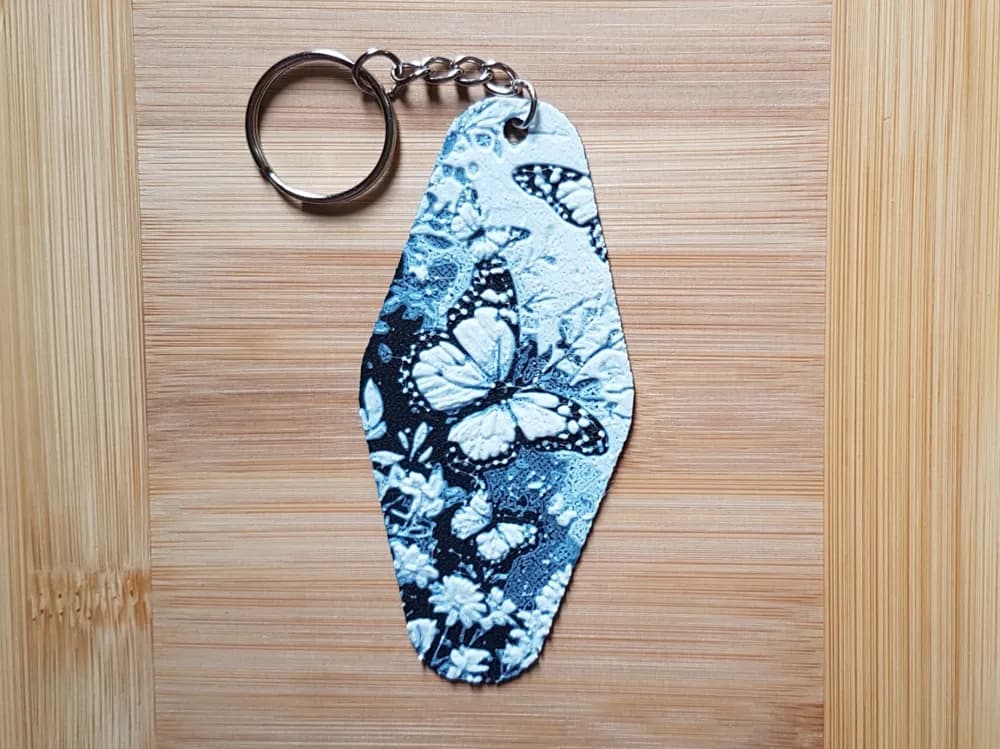 Keychain, Hotel/Motel Style, Butterfly by Dame Jo HueForge model: Keychain, Hotel/Motel Style, Butterfly by Dame Jo