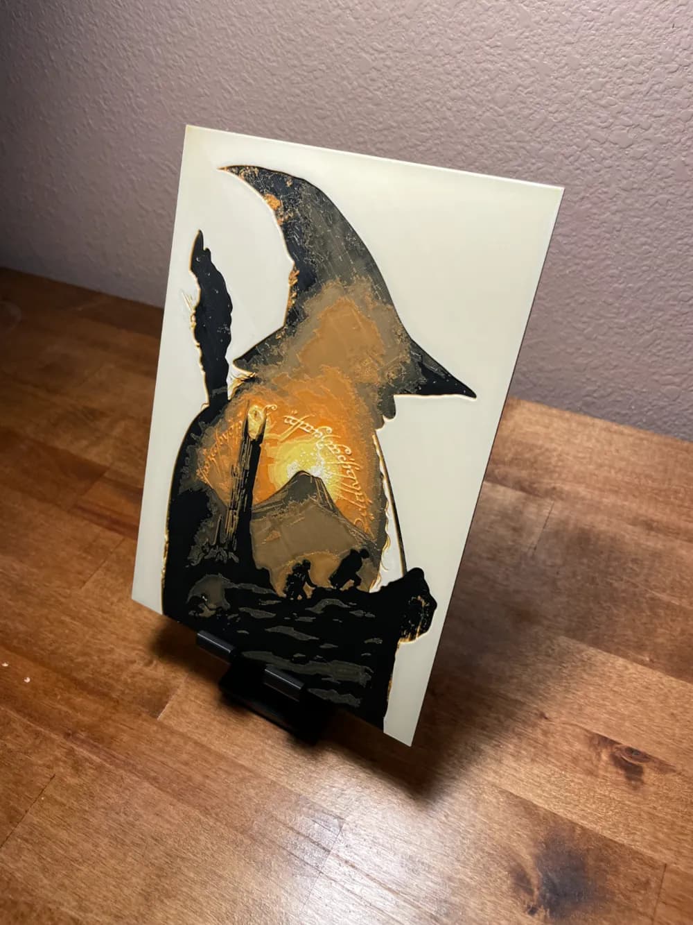 HueForge model: Hueforge - Lord of the Rings - Gandalf Mordor Sil by Cloudy Nostalgia