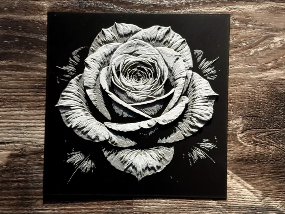 Rose - Flower Series by novy HueForge model: Rose - Flower Series by novy