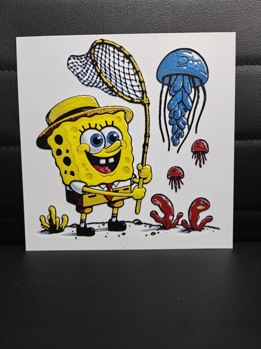 Spongebob by TheHueforgeLady HueForge model: Spongebob by TheHueforgeLady