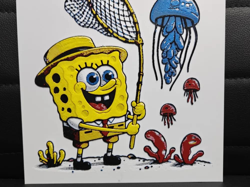 Spongebob by TheHueforgeLady HueForge model: Spongebob by TheHueforgeLady