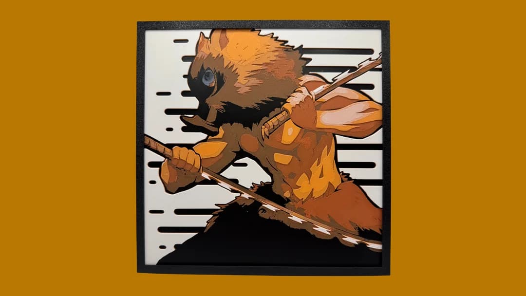 HueForge model: Inosuke - Demon Slayer Hueforge by Canadian Gamer