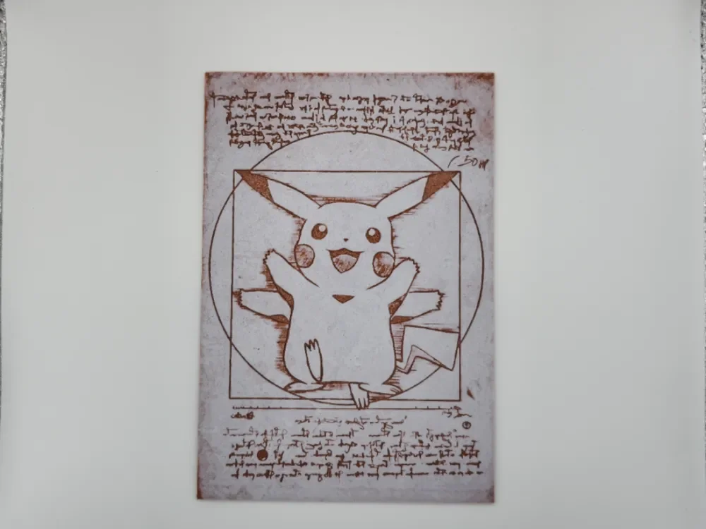 Pikachu Da Vinvi by Kactus Fpv HueForge model: Pikachu Da Vinvi by Kactus Fpv