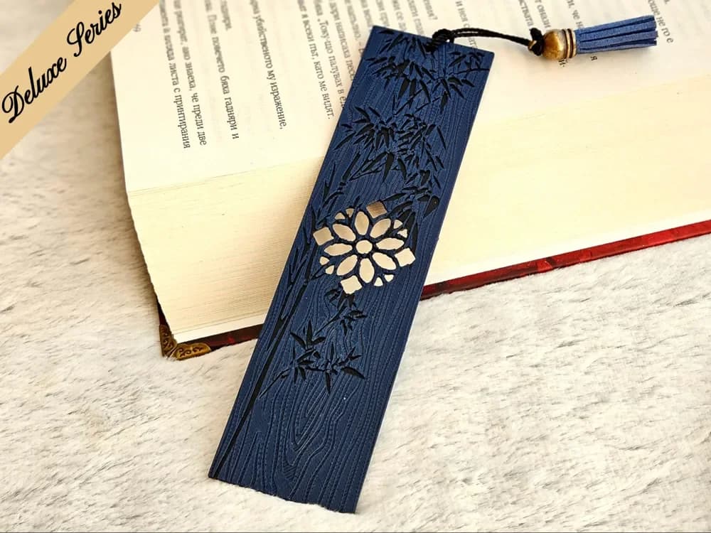 Bamboo - Deluxe Wooden Series Bookmarks by C3D HueForge model: Bamboo - Deluxe Wooden Series Bookmarks by C3D