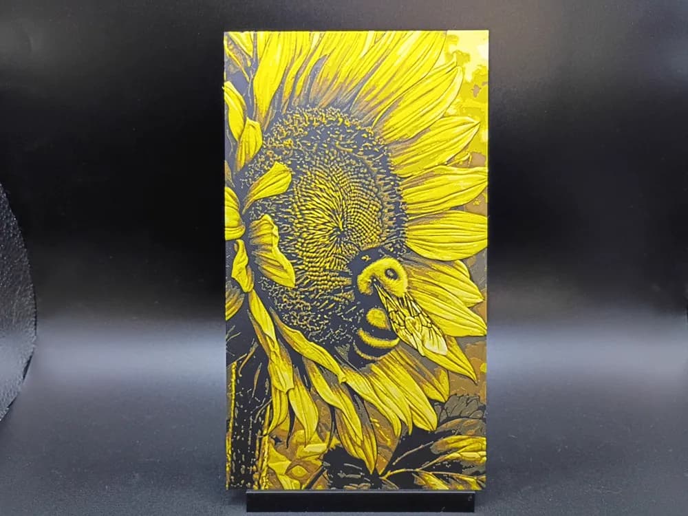 Sunflower x Bumble Bee by 3djd HueForge model: Sunflower x Bumble Bee by 3djd