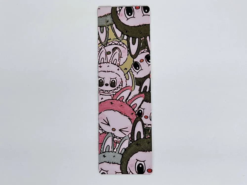 Labubu Collage - Bookmark by 3djd HueForge model: Labubu Collage - Bookmark by 3djd