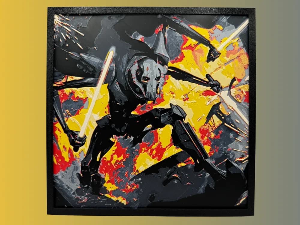 General Grievous - Star Wars Hueforge by Canadian Gamer HueForge model: General Grievous - Star Wars Hueforge by Canadian Gamer