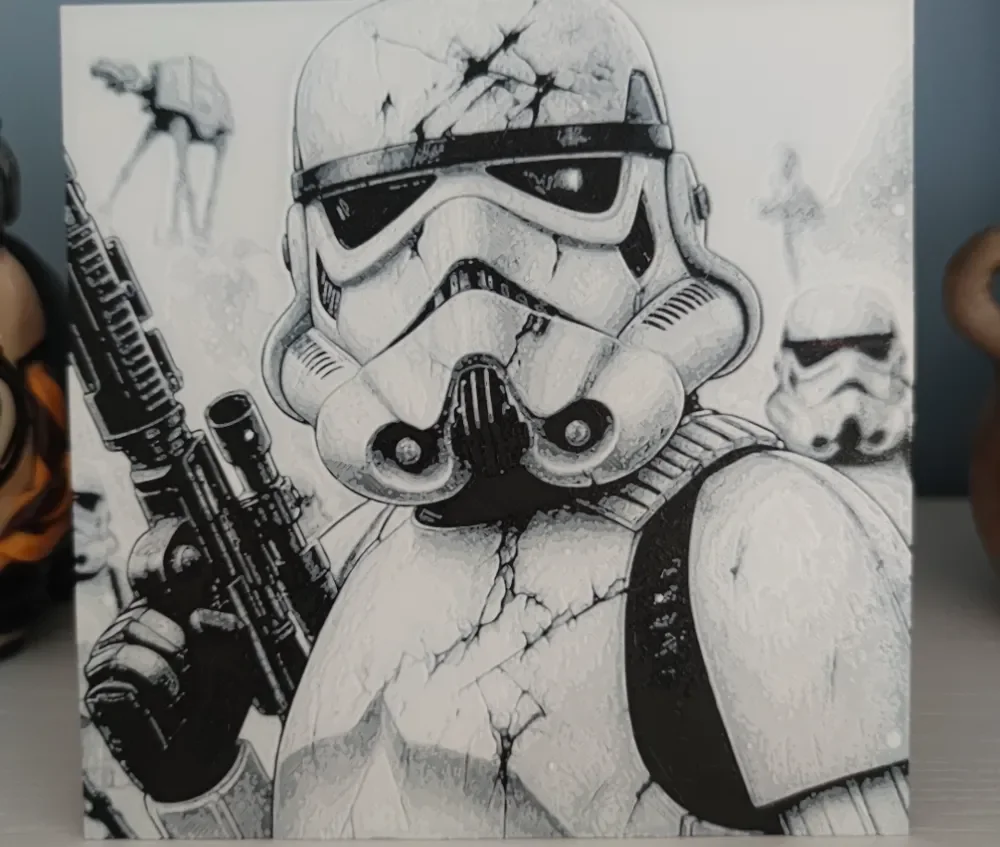 StormTrooper Star Wars - HueForge 150x150 by Litolunar HueForge model: StormTrooper Star Wars - HueForge 150x150 by Litolunar