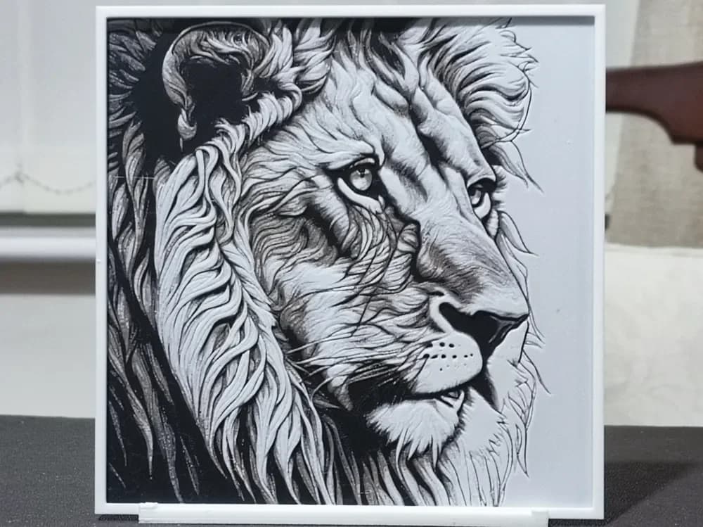 Lion - HueForge 3 Color by BoDad HueForge model: Lion - HueForge 3 Color by BoDad