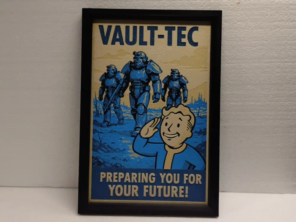 Fallout For Your Future! by Asgar3D HueForge model: Fallout For Your Future! by Asgar3D