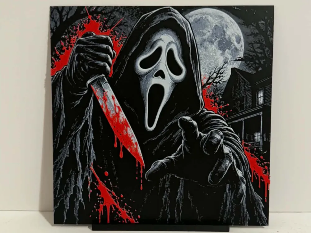 Ghostface Hueforge by Magnolia Crafts HueForge model: Ghostface Hueforge by Magnolia Crafts
