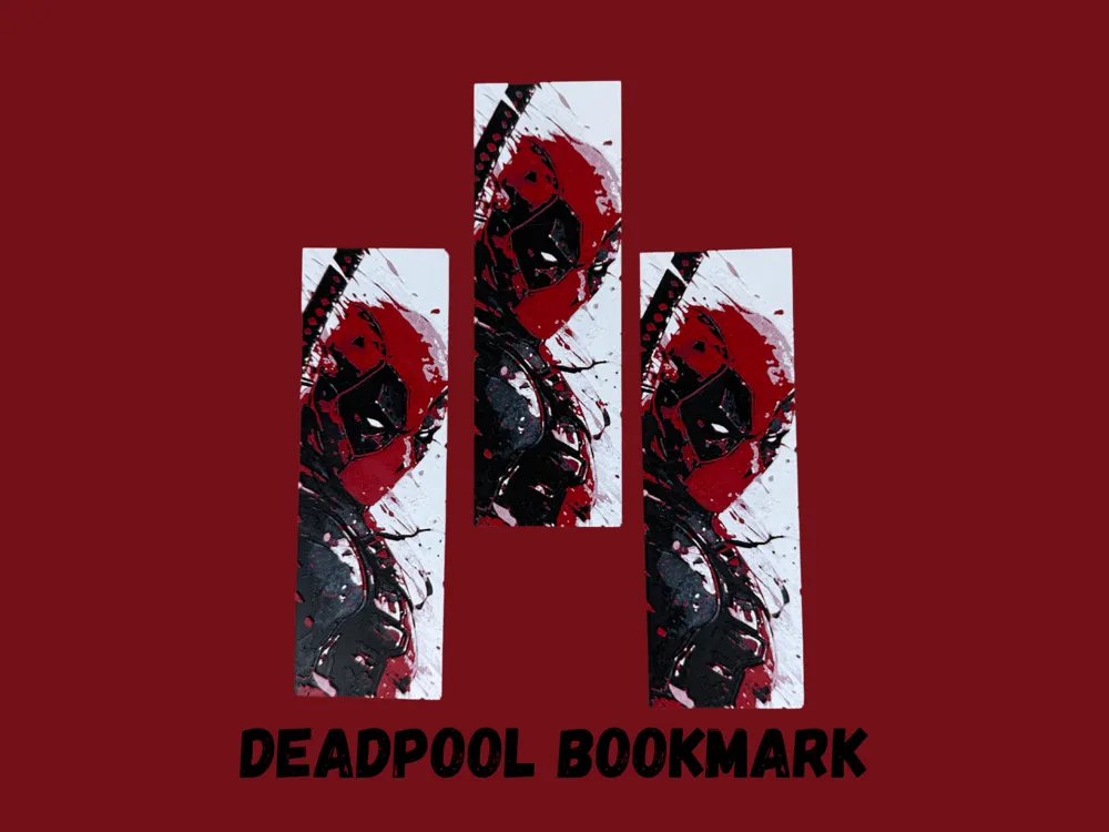 HueForge model: Deadpool Bookmark by Canadian Gamer