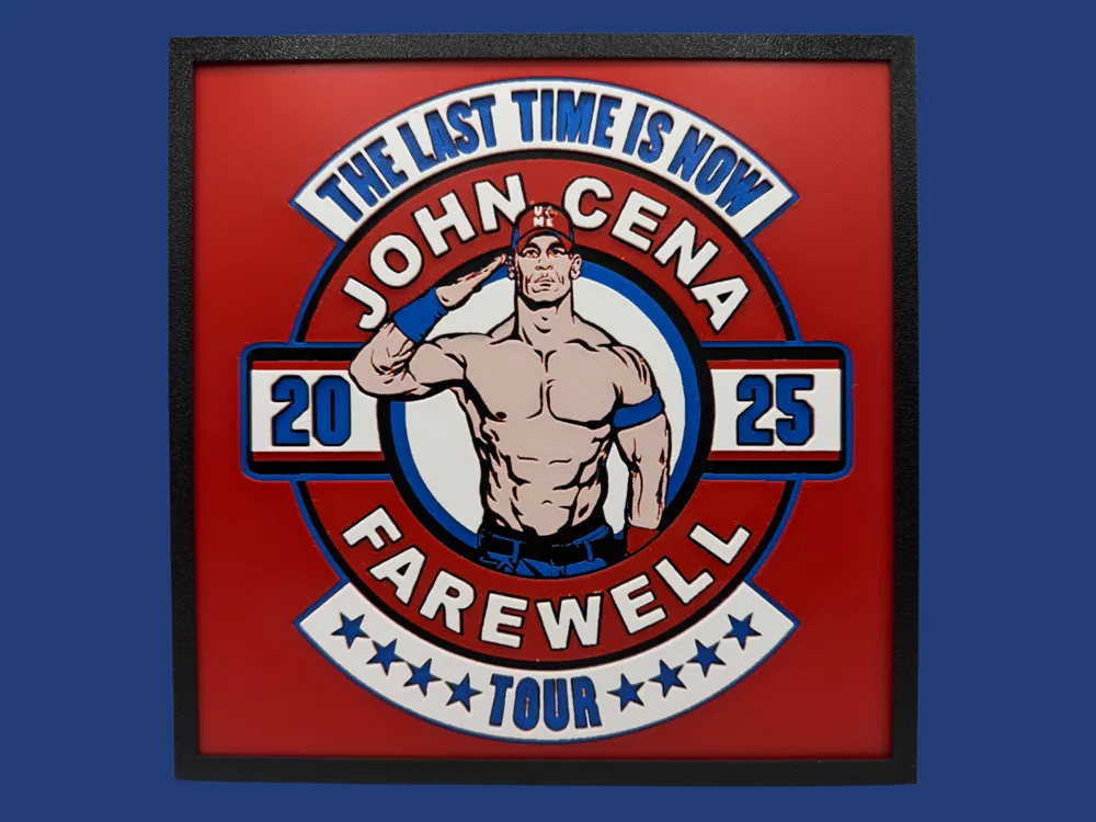 HueForge model: John Cena - The Last Time is Now by Canadian Gamer