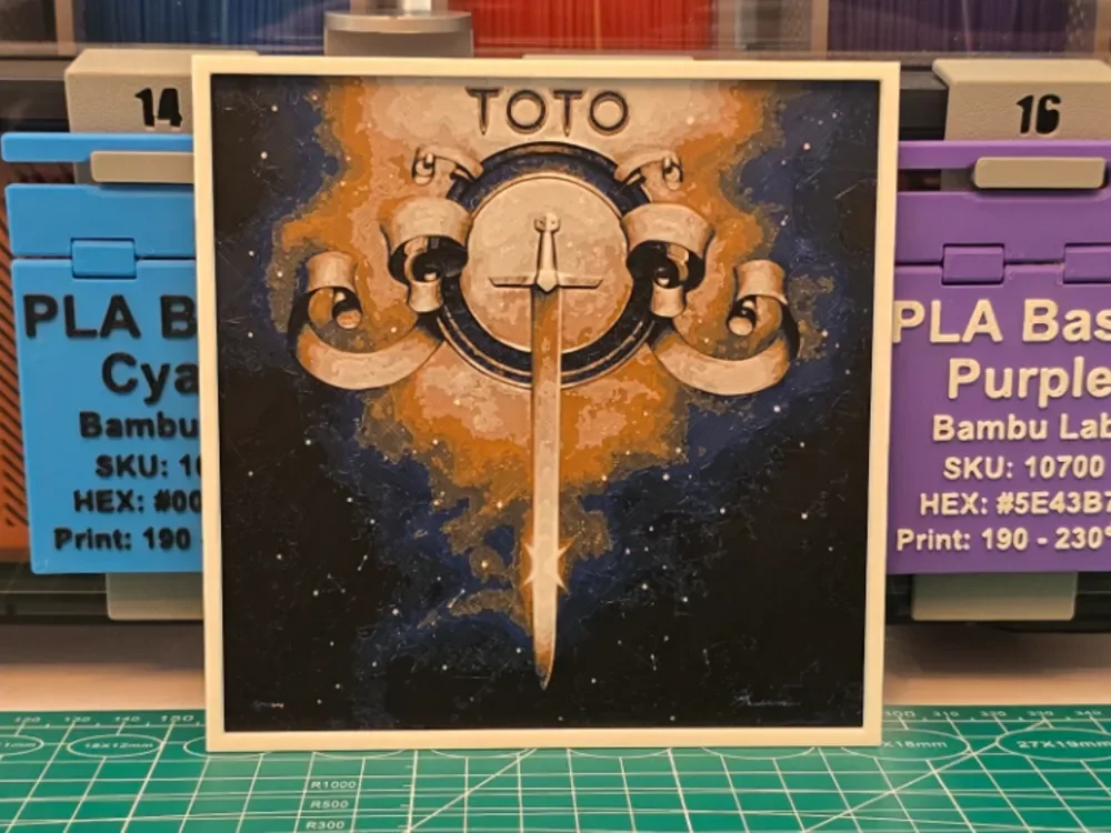 Toto "Toto" Album - Hueforge Art by Lumpy3D HueForge model: Toto "Toto" Album - Hueforge Art by Lumpy3D